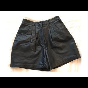 Vintage Leather Shorts